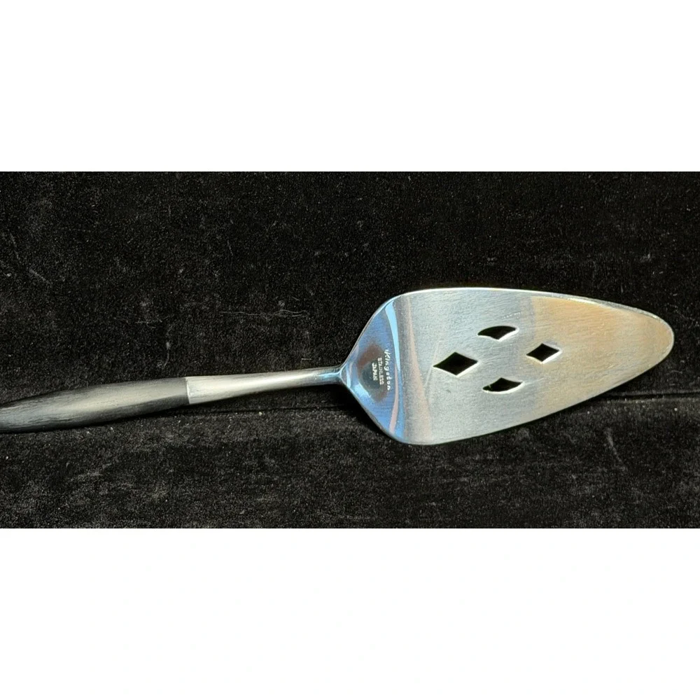 Kingston Stainless Japan Pie Cake Server-Mid Century, Modern Diamond Cutout, NEW